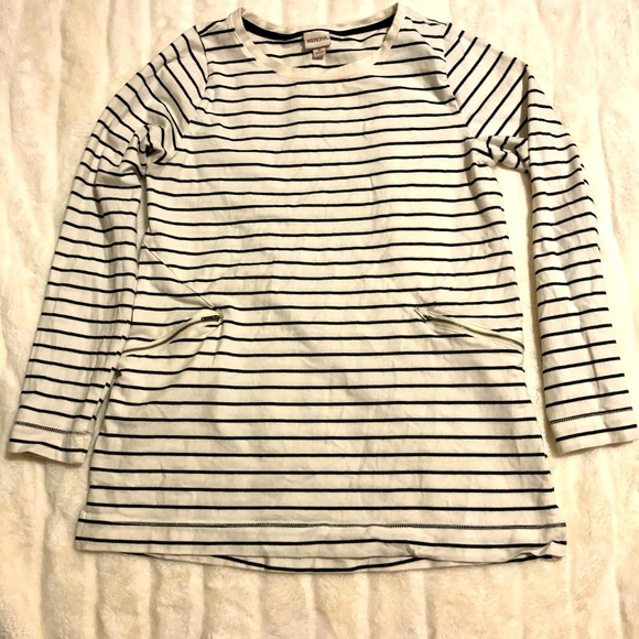 Cute striped tunic with zippered pockets - Picture 1 of 2